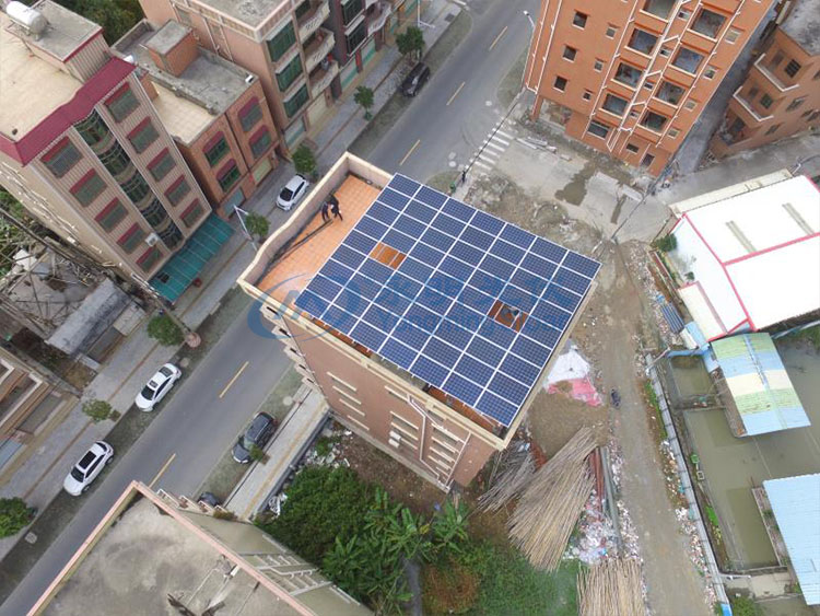 東莞市麻涌鎮17.385KW家庭光伏發電項目