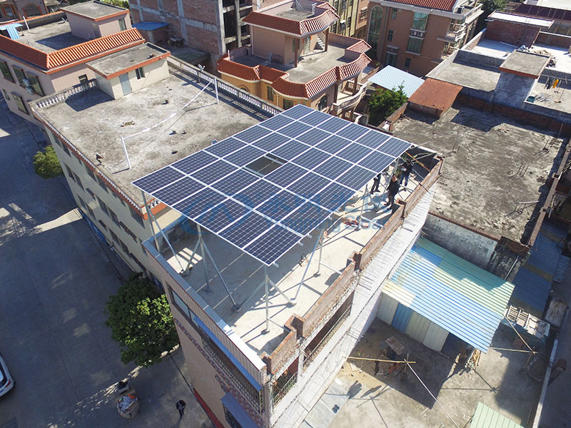 東莞市企石鎮9.8KW的家庭光伏發電項目