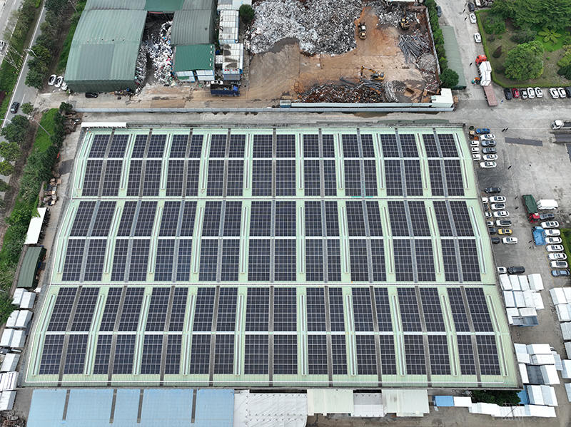 東莞茂盈五金科技有限公司1990KW光伏發(fā)電站 